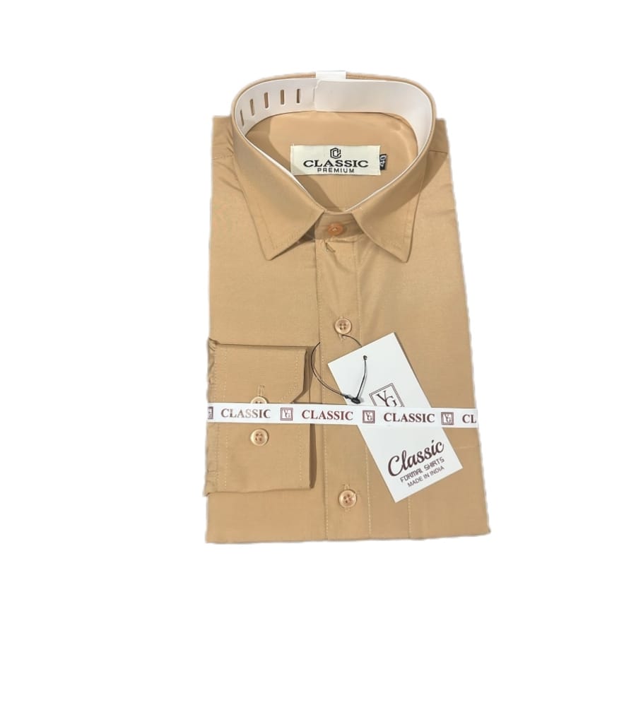 Classic premium light brown shirt 