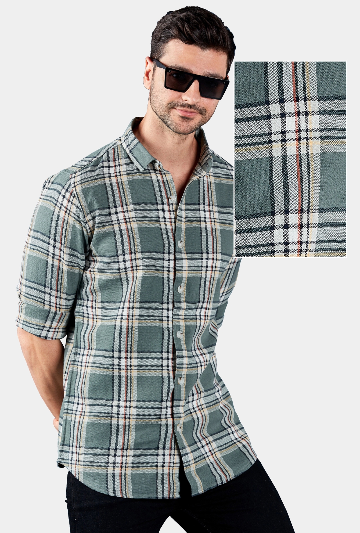 Grey Checks Shirt        